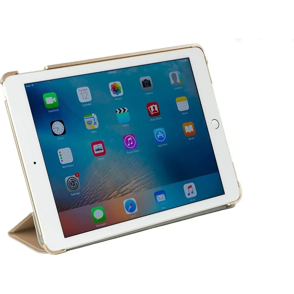 Infinie iPad Air 2 Smart‎ Case Cover Beige PU Leather Slim Sleep Wake Protective